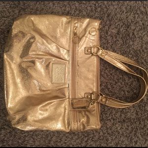 Gold Coach Bag